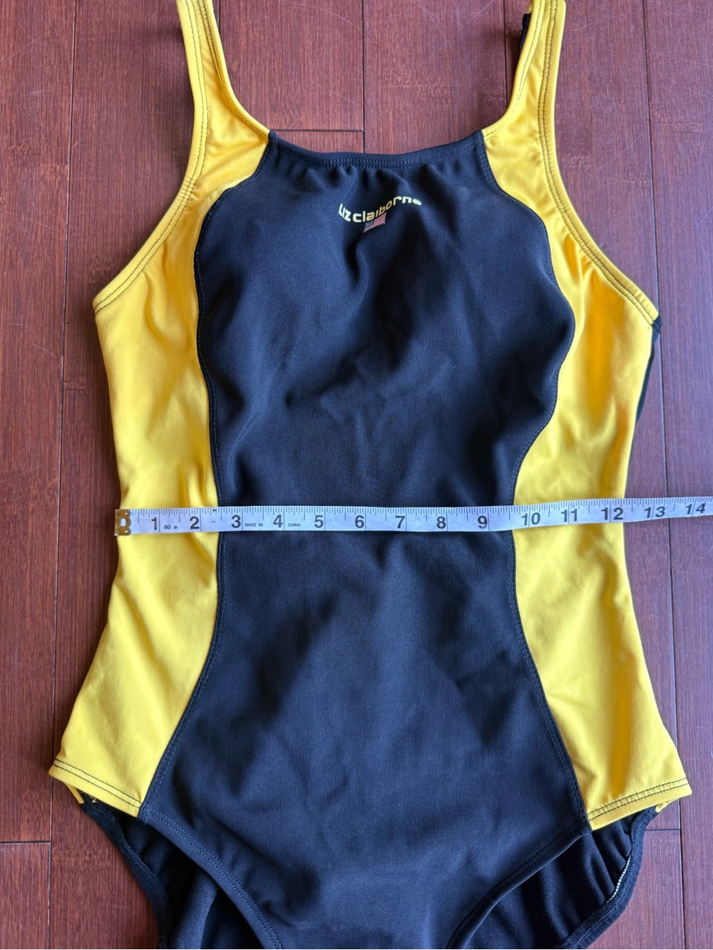Vintage Liz Claiborne Colorblock One Piece Swimsuit - Size 12 - Picture 10 of 11